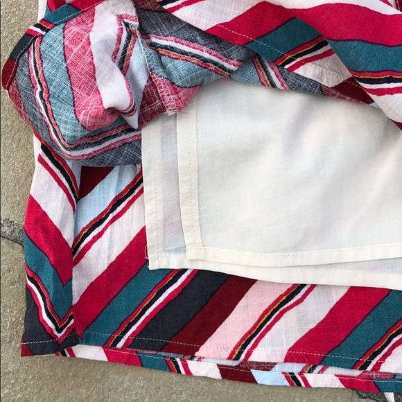 LOFT Chevron Halter Linen-blend Maxi-Dress - Picture 7 of 7